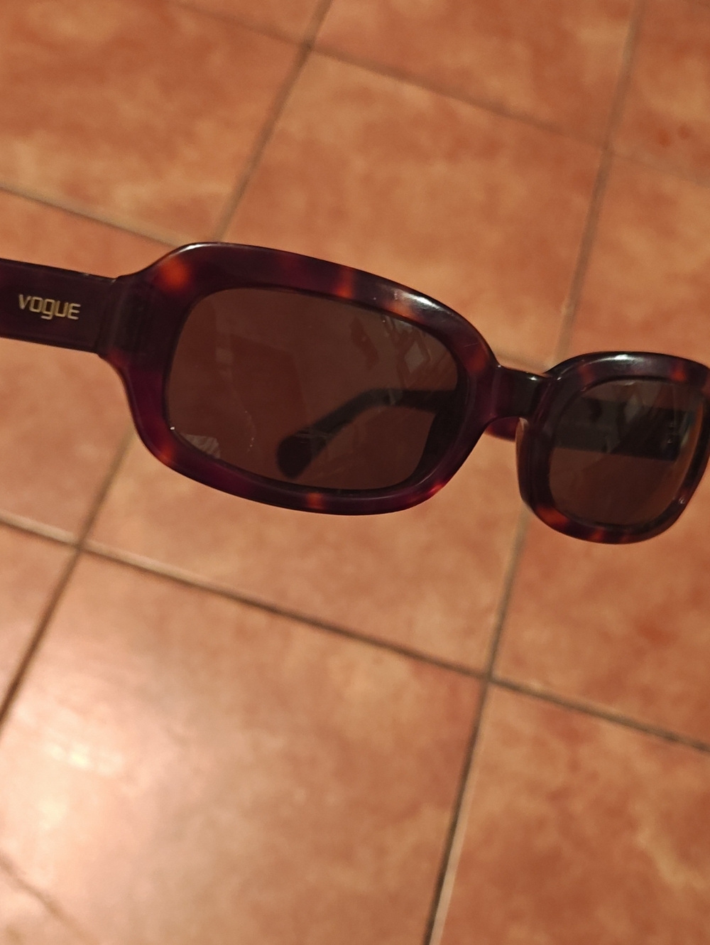 Vogue Frames Only  Purple Tortoiseshell Women's Rectangle Sunglasses